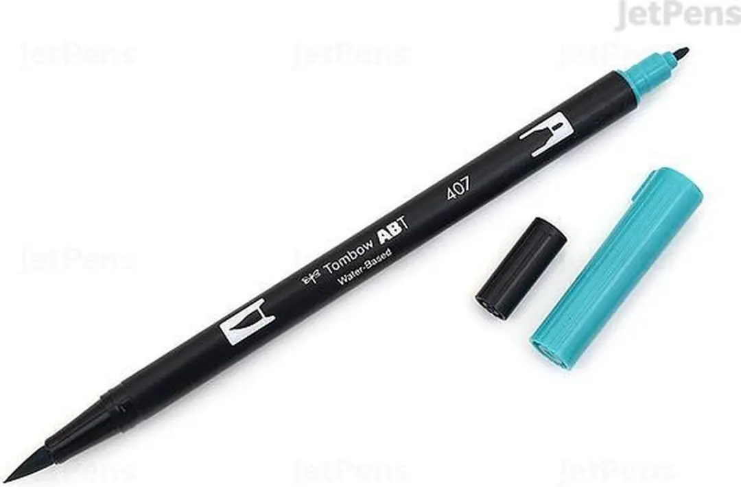 Tombow ABT Dual Brush Pen 407 Tiki Teal - afbeelding 2 van 6