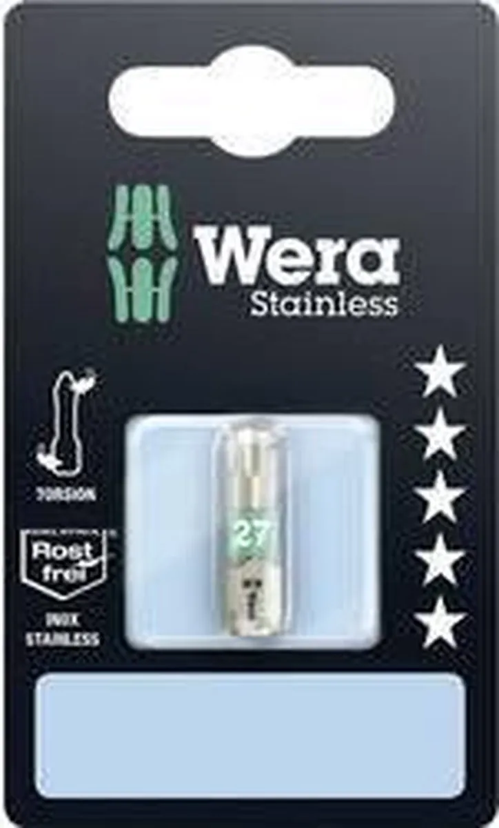 Wera 3867/1 TS Torx-bit T27 RVS - 1 Stuk