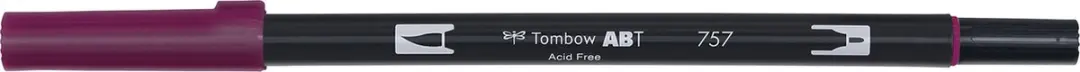 Tombow ABT Dual Brush Pen 757 - Port Red - afbeelding 2 van 6