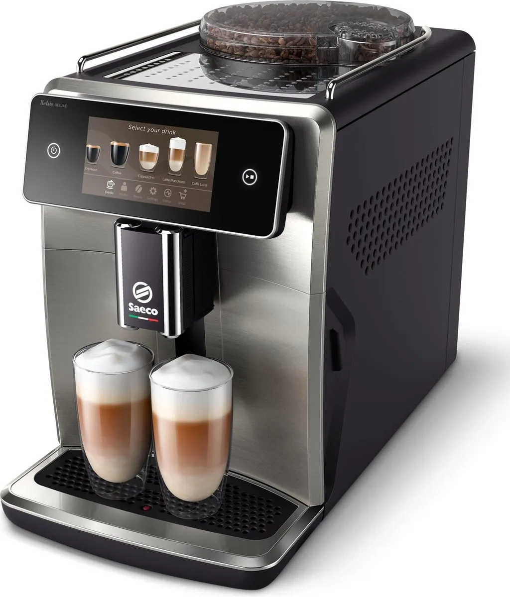 Saeco Xelsis Deluxe SM8785/00 Espressomachine - 22 Dranksoorten - Zwart/Zilver