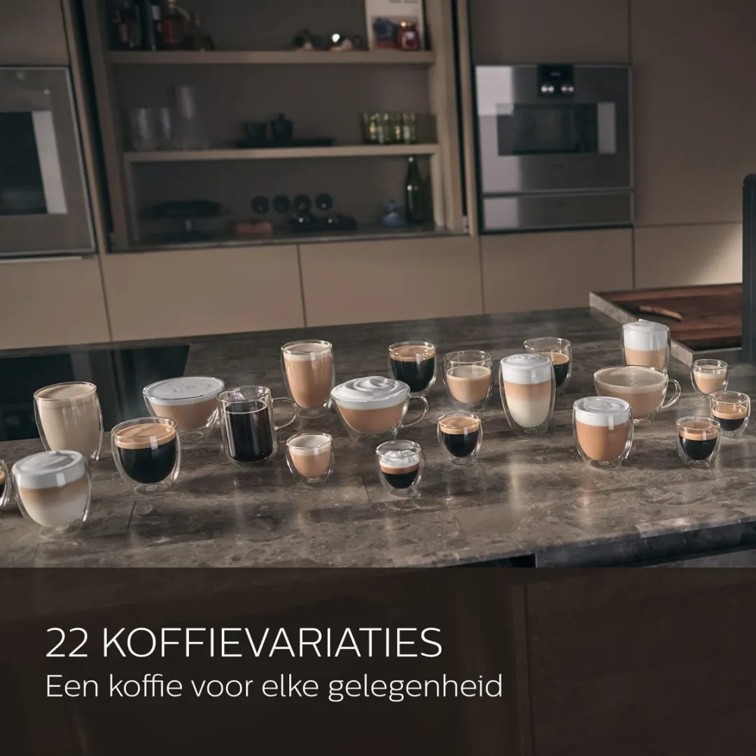 Saeco Xelsis Deluxe SM8785/00 Espressomachine - 22 Dranksoorten - Zwart/Zilver