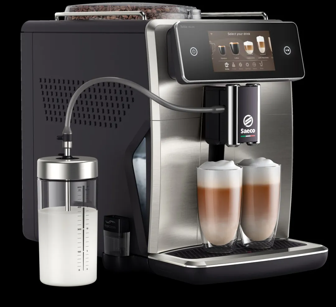 Saeco Xelsis Deluxe SM8785/00 Espressomachine - 22 Dranksoorten - Zwart/Zilver - afbeelding 6 van 6