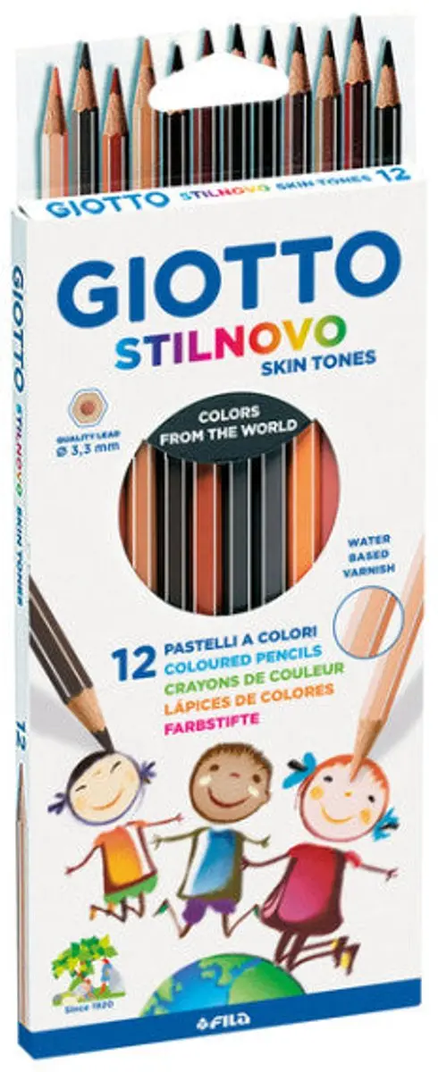 Giotto Stilnovo Huidtinten Kleurpotloden - 12 stuks - afbeelding 5 van 6