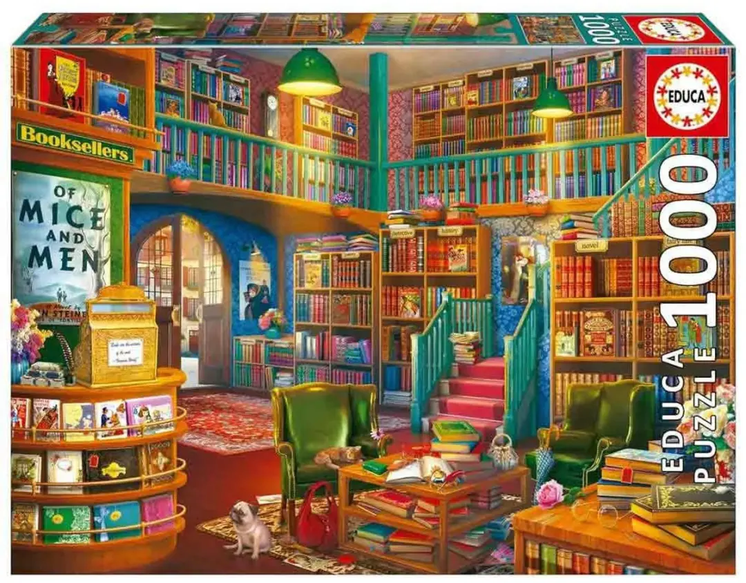 Educa Prachtige Boekwinkel Legpuzzel - 1000 stukjes - afbeelding 4 van 4