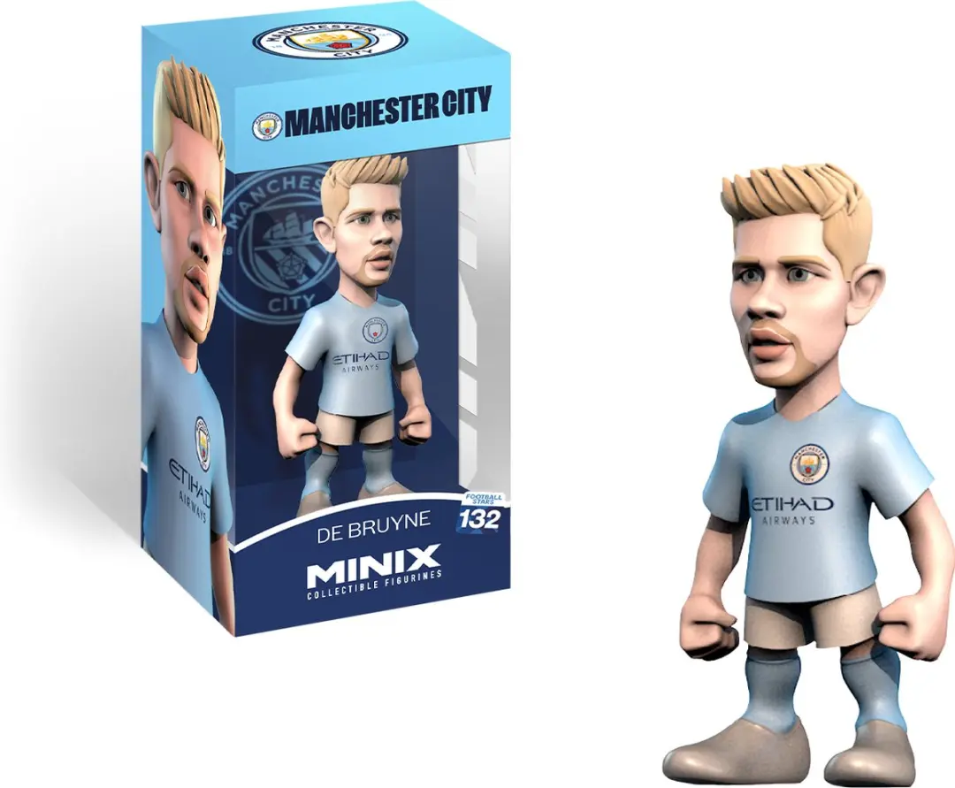 Minix Football Stars Kévin De Bruyne Figuur - 12cm - afbeelding 6 van 6