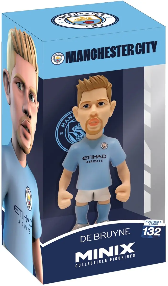 Minix Football Stars Kévin De Bruyne Figuur - 12cm - afbeelding 4 van 6