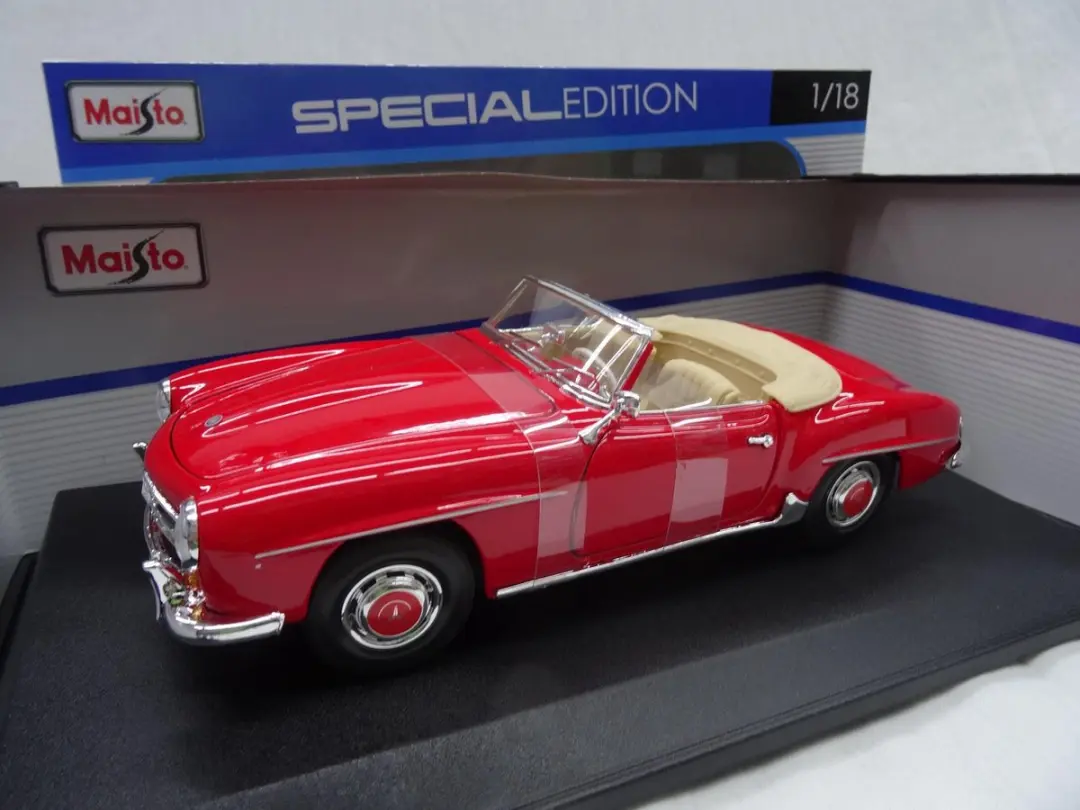 Mercedes-Benz 190SL 1955 Rood 1-18 Maisto