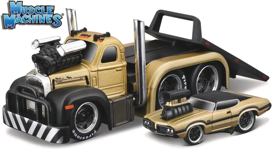 Mack B-61 + Oldsmobile Muscle Machines Maisto
