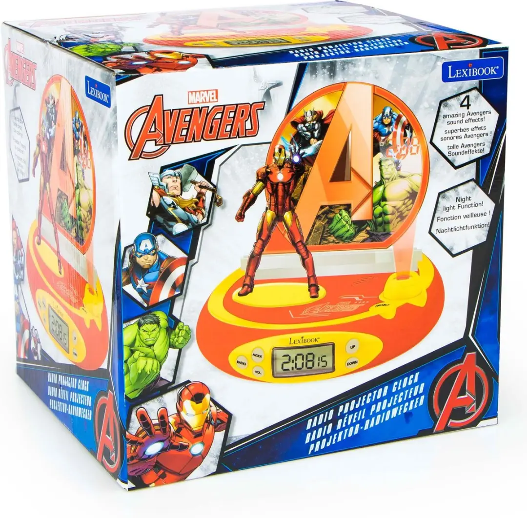 Lexibook Avengers 3D Projectorwekker - Iron Man - afbeelding 2 van 6