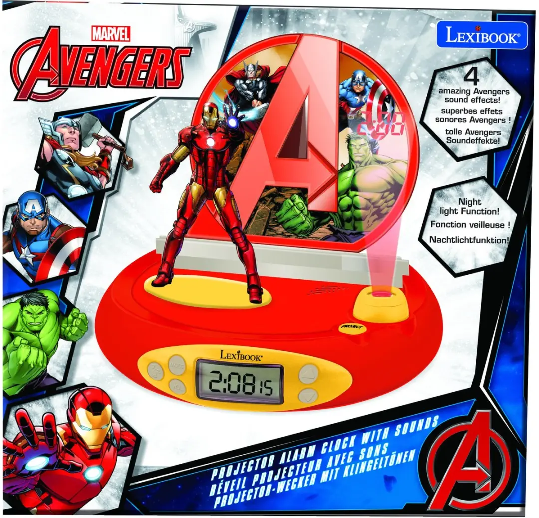 Lexibook Avengers 3D Projectorwekker - Iron Man - afbeelding 4 van 6