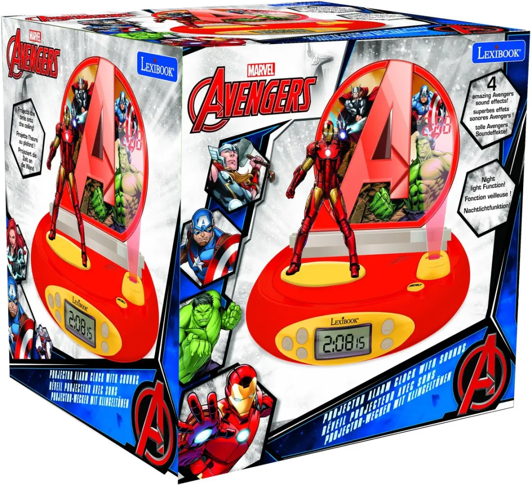 Lexibook Avengers 3D Projectorwekker - Iron Man - afbeelding 6 van 6