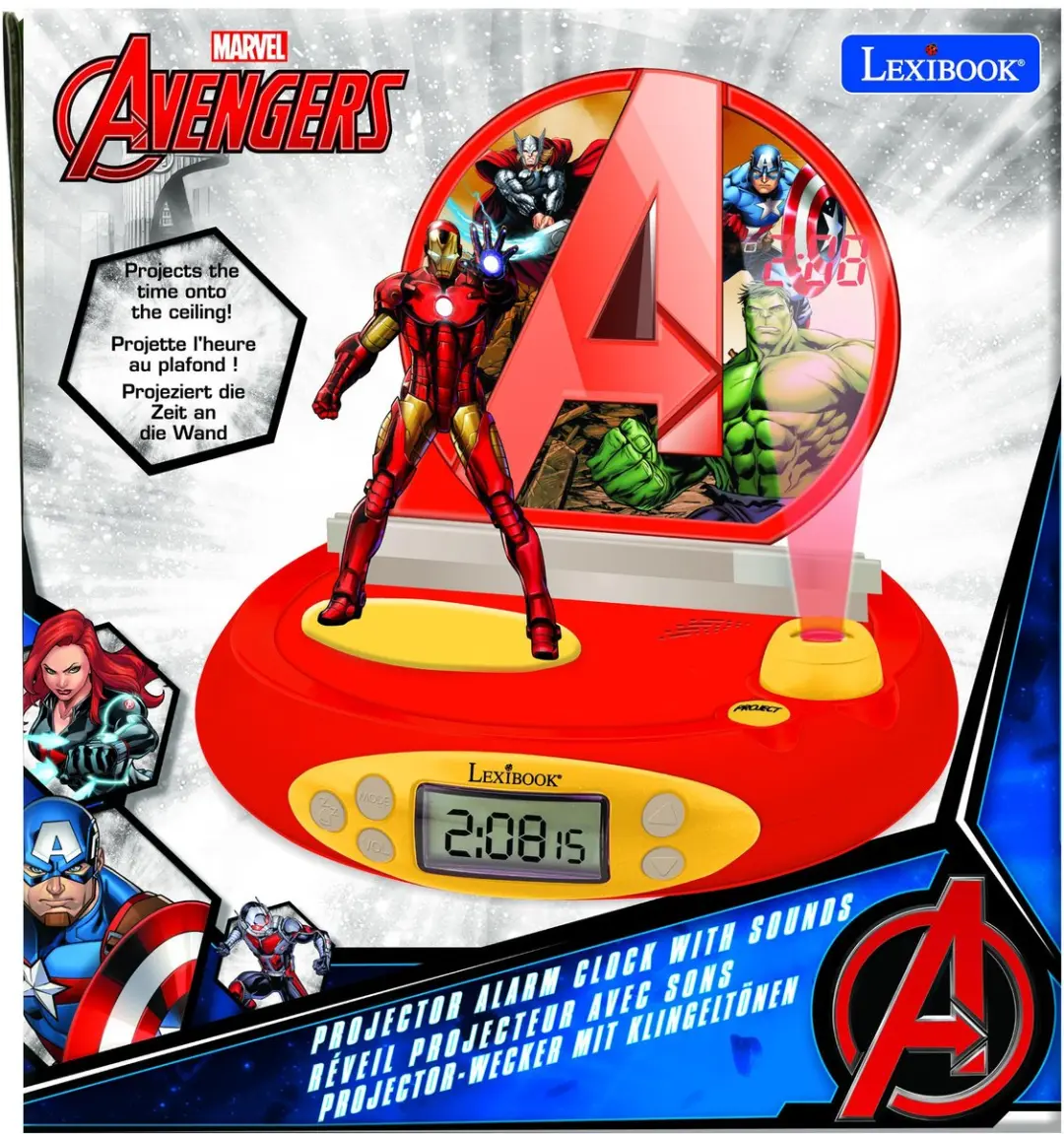 Lexibook Avengers 3D Projectorwekker - Iron Man - afbeelding 5 van 6