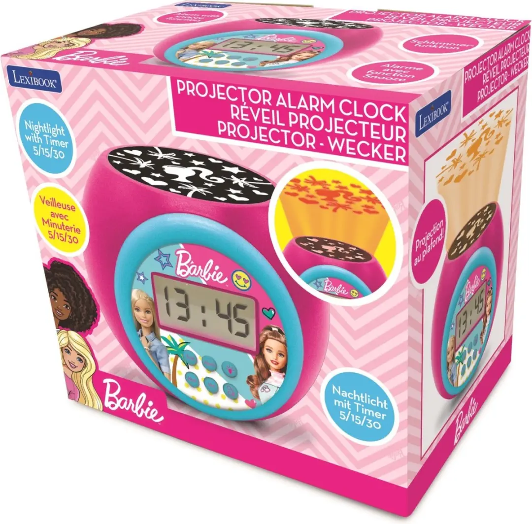 Lexibook Barbie Projectorwekker RL977BB - Roze - afbeelding 2 van 6