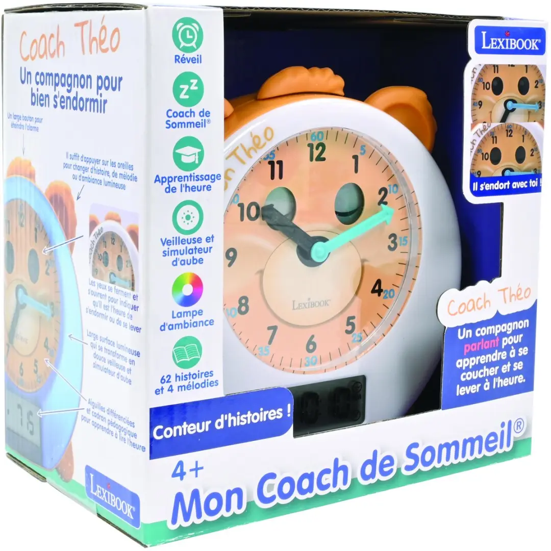Lexibook THEO Slaaptrainer Kinderwekker RLT100FR - afbeelding 6 van 6