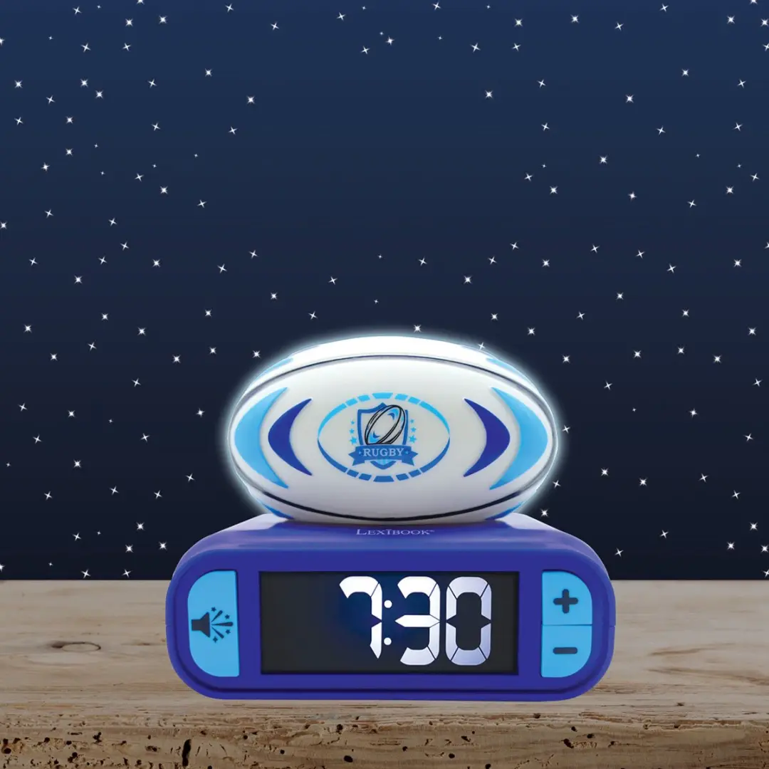 Lexibook Rugbybal Wekker met 3D Nachtlicht - RL800RG - afbeelding 4 van 6