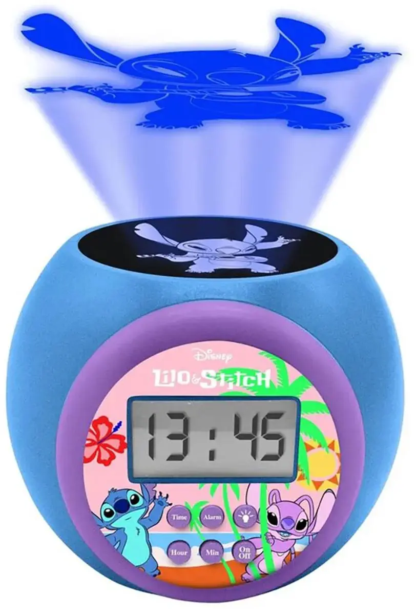 Lexibook Stitch Projector Wekker RL977D - Blauw - afbeelding 2 van 6