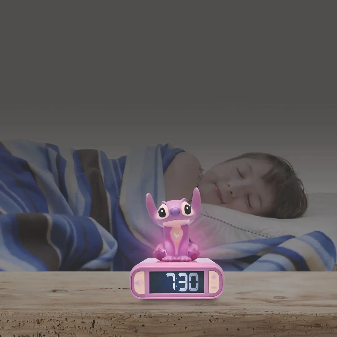 Lexibook Disney Stitch Wekker RL800D1 - Ø15cm - Roze - afbeelding 3 van 6