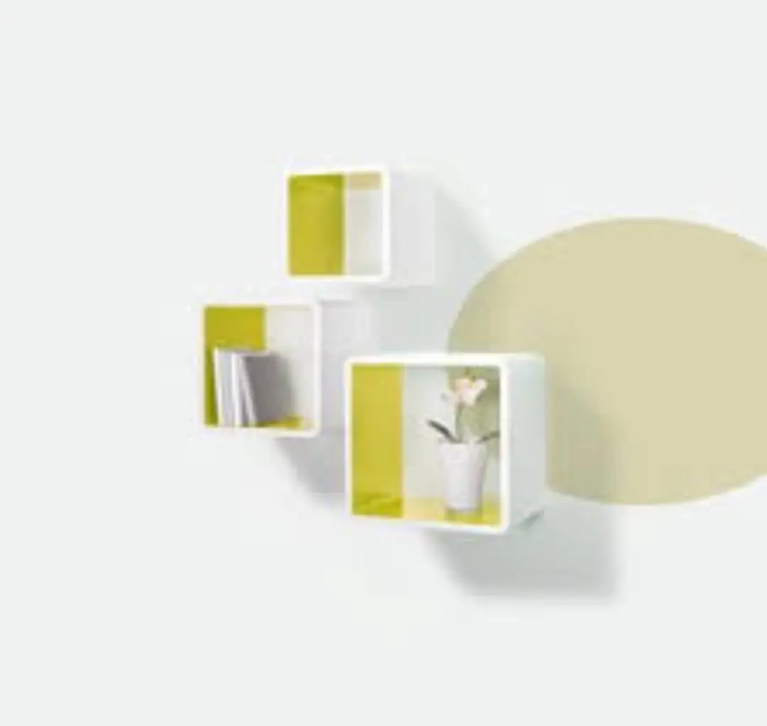 Sigel Vierkante Wandmodule Set Wit/Groen