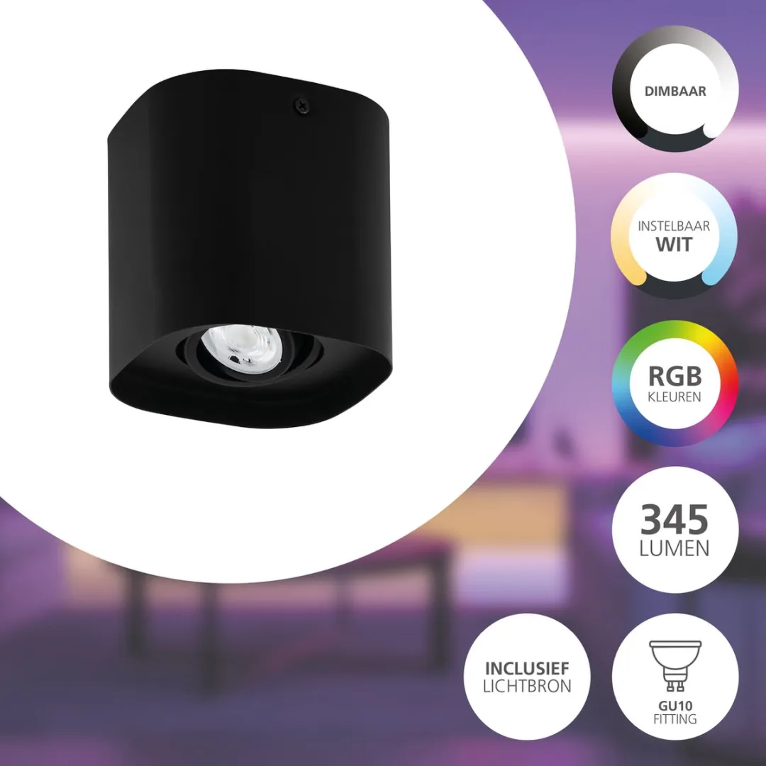 EGLO connect.z Caminales-Z Plafondlamp - Zwart - Zigbee