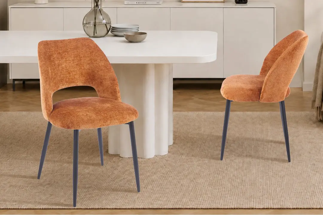 Stoelen/Eetkamerstoel 'Arlo' in stof Harmony Goud kleur