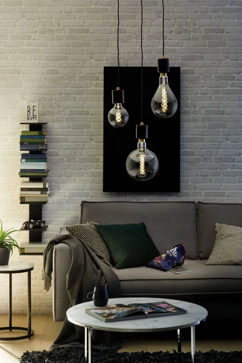 Paulmann Neordic Hanglamp Nordin E27 60W - Marmer/Zwart/Koper