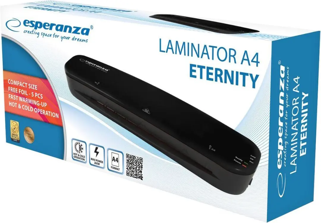 Esperanza EFL002 Lamineermachine A4 - 80/125 µm - afbeelding 2 van 3