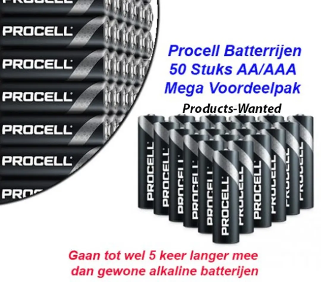 Procell 20 X AA + 30 X AAA Batterijen