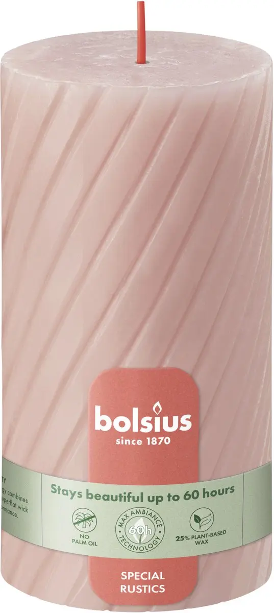 Bolsius Rustiek Twist Stompkaars 130/68mm