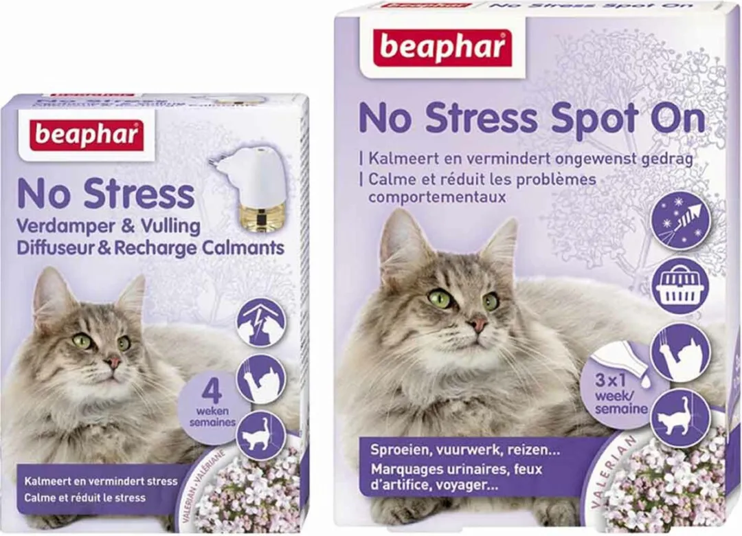 Beaphar No Stress Kat Pakket - Spot On & Verdamper