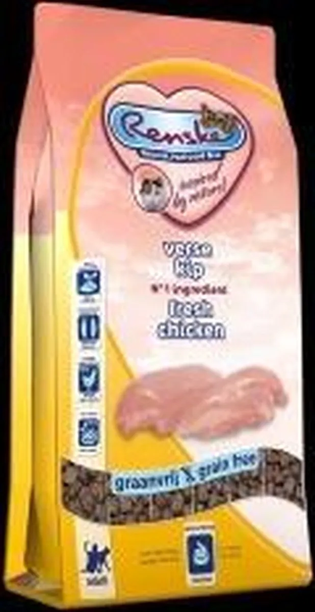 Renske Kat Adult Verse Kip Kattenvoer 400g - 2 Stuks