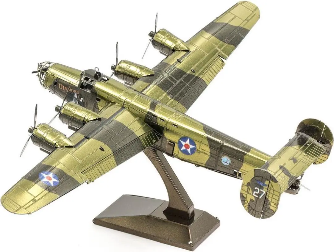 Metal Earth B-24 Liberator 3D Puzzel - Bruin - afbeelding 3 van 6
