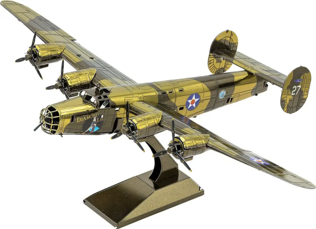 Metal Earth B-24 Liberator 3D Puzzel - Bruin - afbeelding 6 van 6