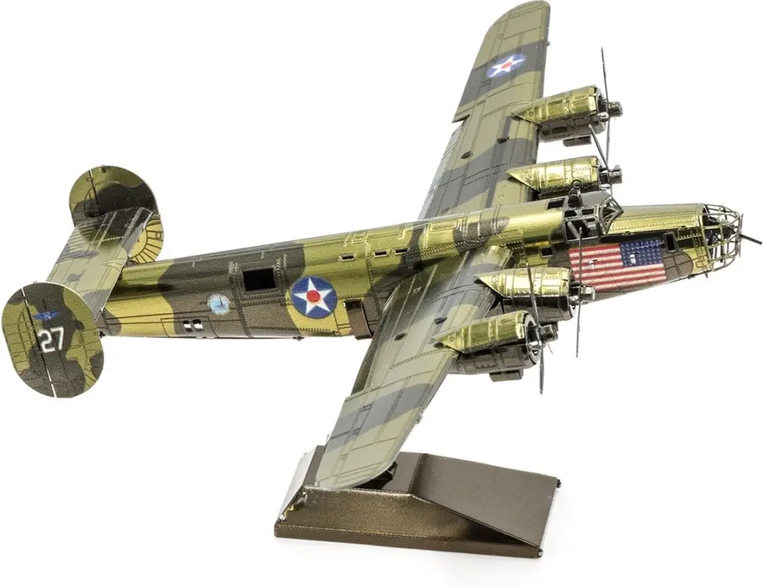 Metal Earth B-24 Liberator 3D Puzzel - Bruin - afbeelding 2 van 6