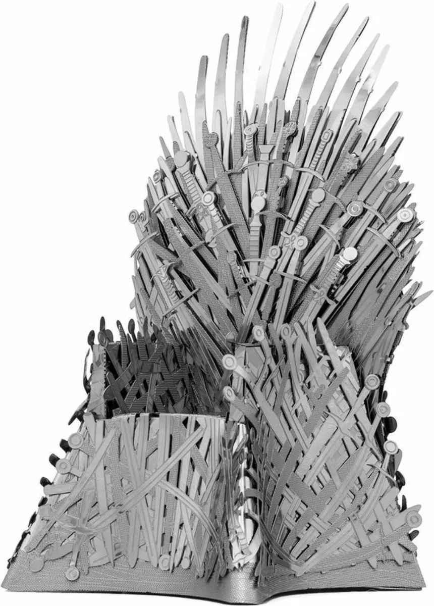 Metal Earth ICONX Game of Thrones Iron Throne 3D Puzzel - afbeelding 6 van 6