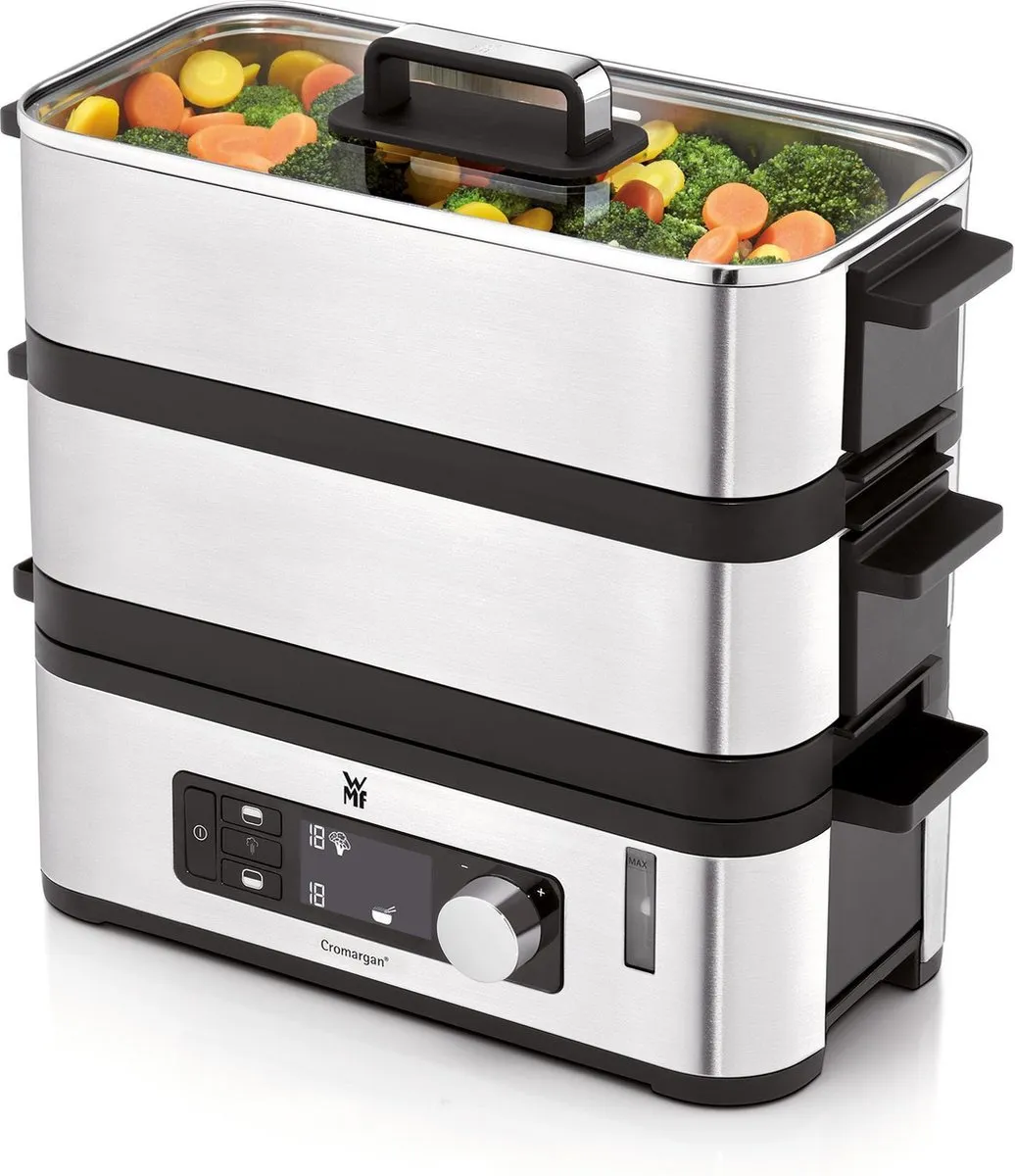 WMF KITCHENminis Stoomkoker 2 Schalen - RVS - 4 Programma's - afbeelding 6 van 6