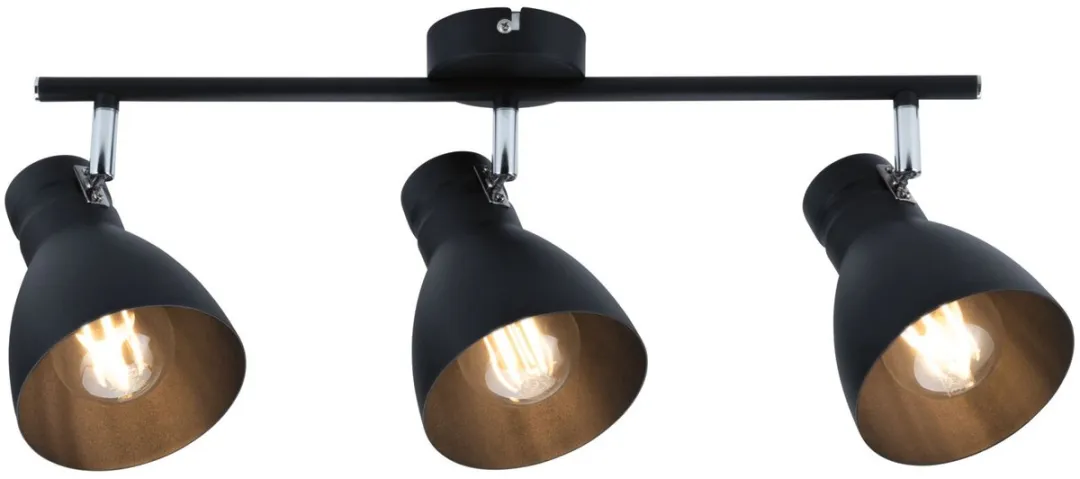 Paulmann Spotlight Davy E27 3x20W - Zwart