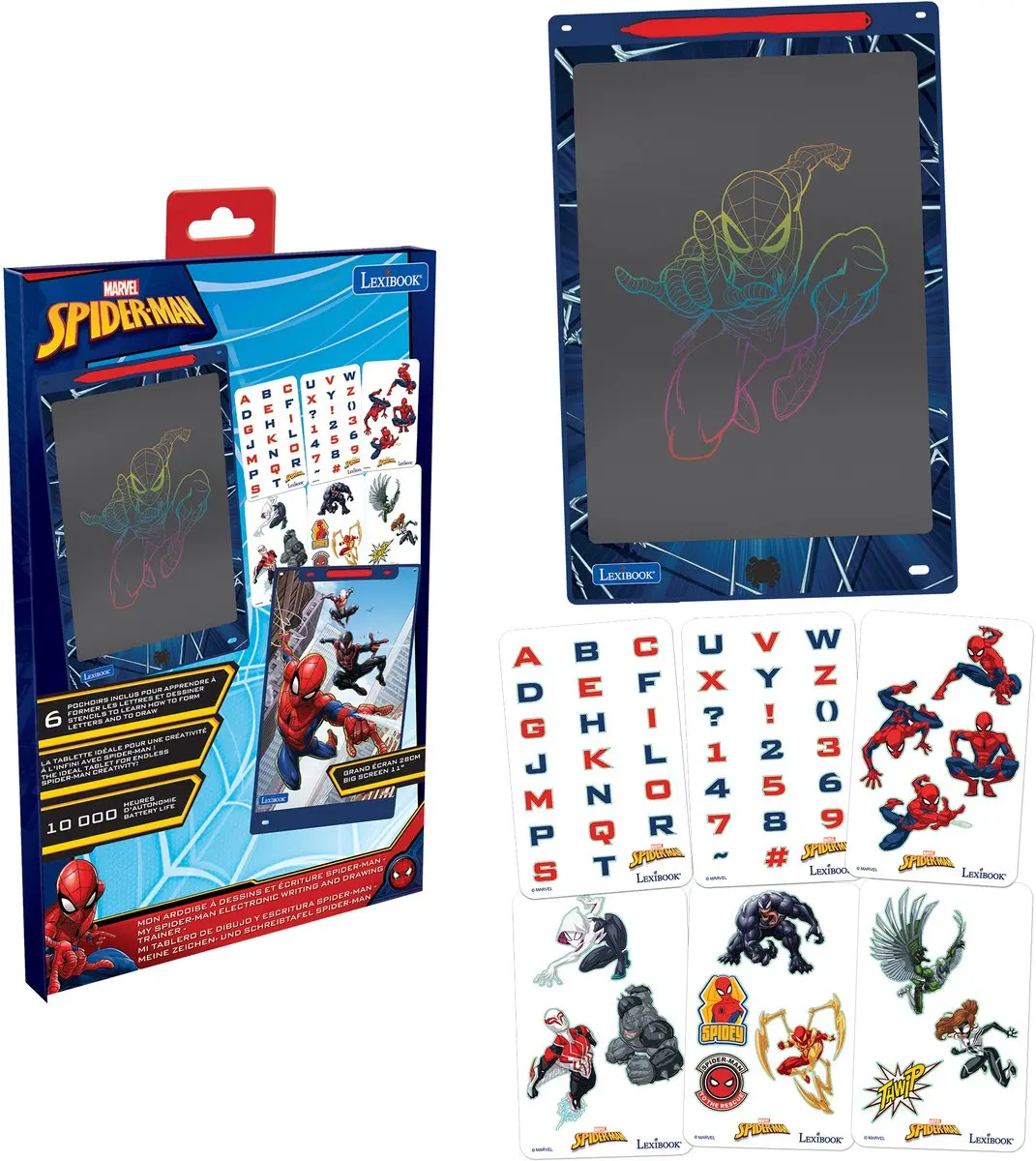 Lexibook Spider-Man Kleurplaat CRT10SP - 28cm - Blauw - afbeelding 5 van 6