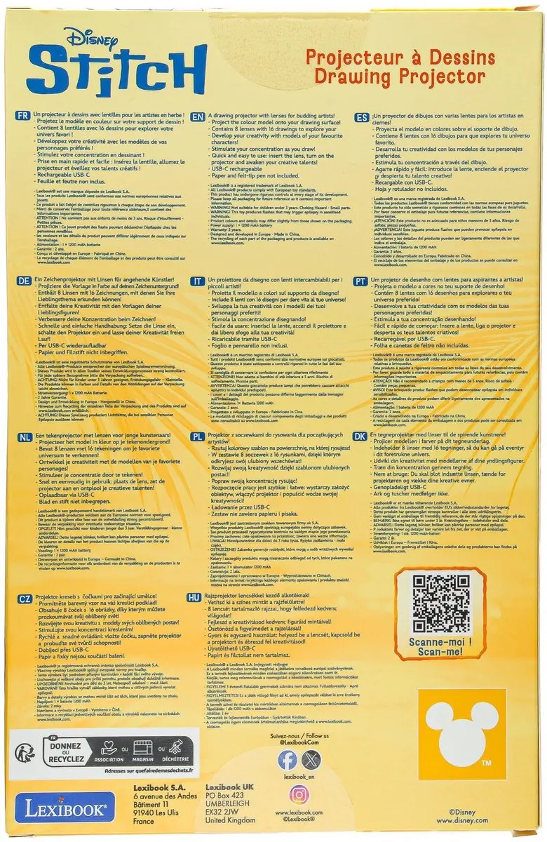Lexibook Disney Stitch Tekenprojector CRP10D - Blauw - afbeelding 3 van 6