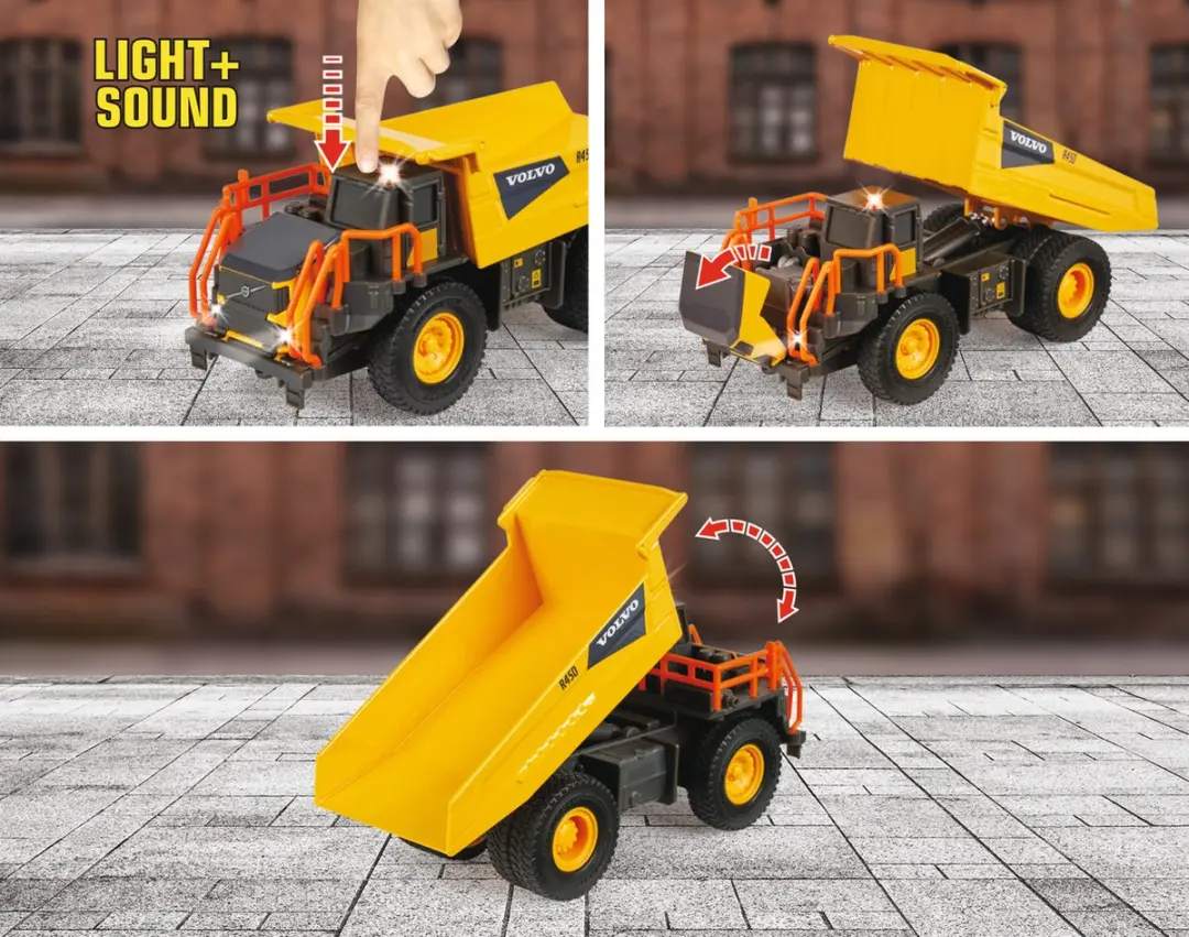 Majorette Volvo Kiepwagen Grand Series - 20cm - afbeelding 4 van 6