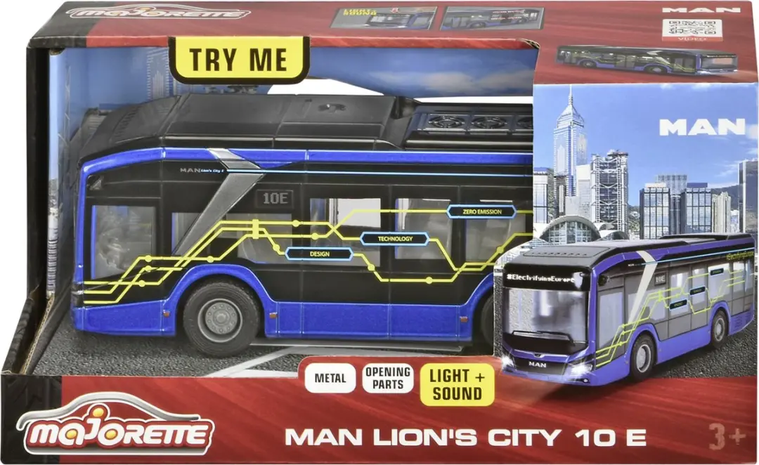 Majorette MAN Lion's City 10 E-Bus - afbeelding 2 van 6