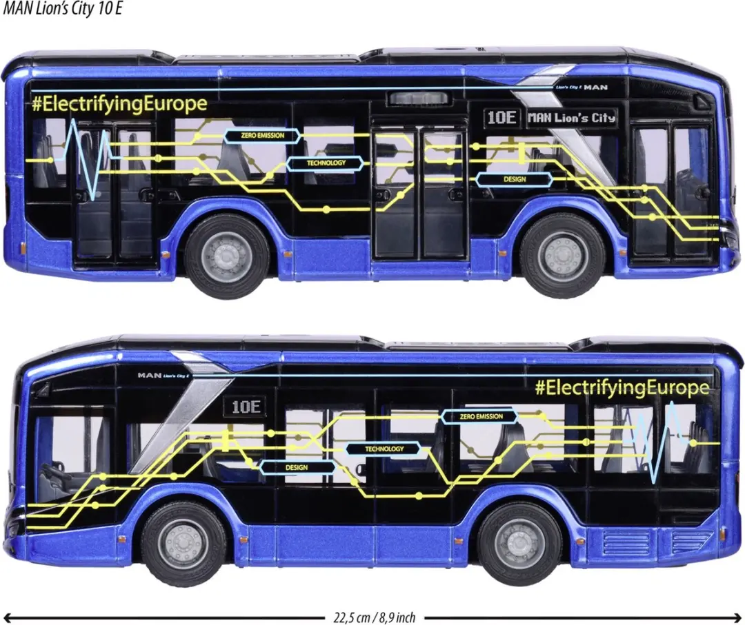 Majorette MAN Lion's City 10 E-Bus - afbeelding 3 van 6