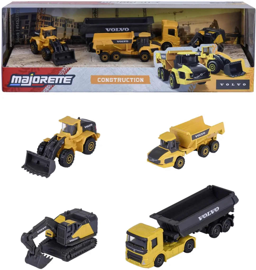 Majorette Volvo Geschenkdoos 4 Modelauto's