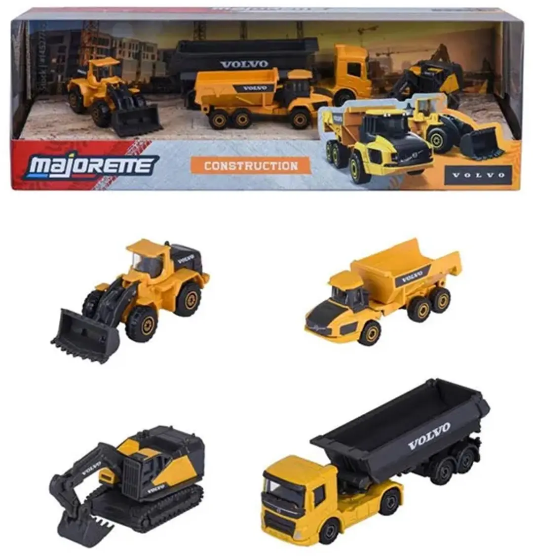 Majorette Volvo Geschenkdoos 4 Modelauto's - 1:64 - afbeelding 5 van 5