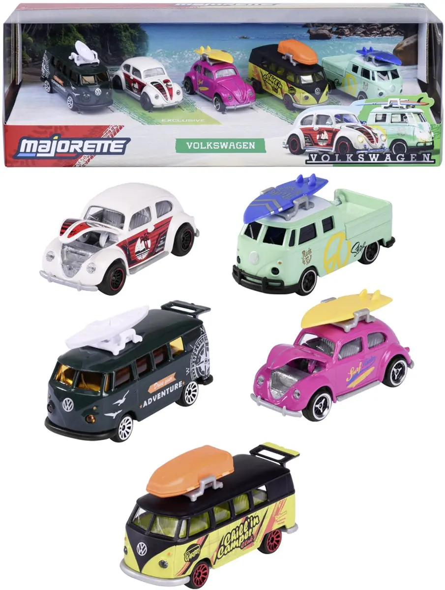Majorette Volkswagen Geschenkdoos 5 Modelauto's