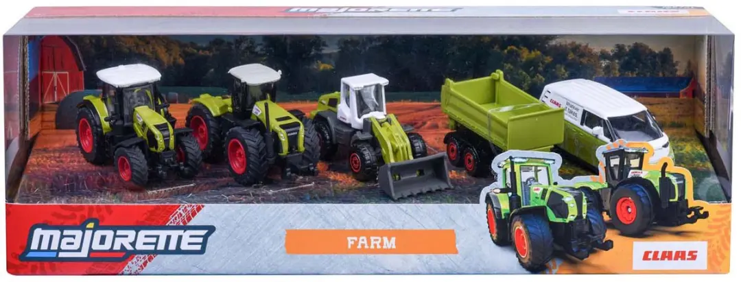 Majorette Claas Tractoren Geschenkdoos 5 Stuks - Schaal 1:64 - afbeelding 2 van 6