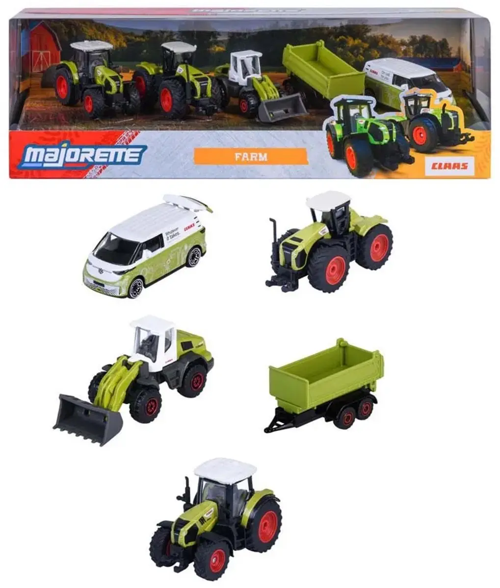 Majorette Claas Tractoren Geschenkdoos 5 Stuks - Schaal 1:64 - afbeelding 3 van 6
