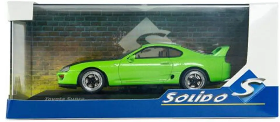 Solido Works Toyota Supra MK.4 Modelauto 1:43 - Groen - afbeelding 3 van 4