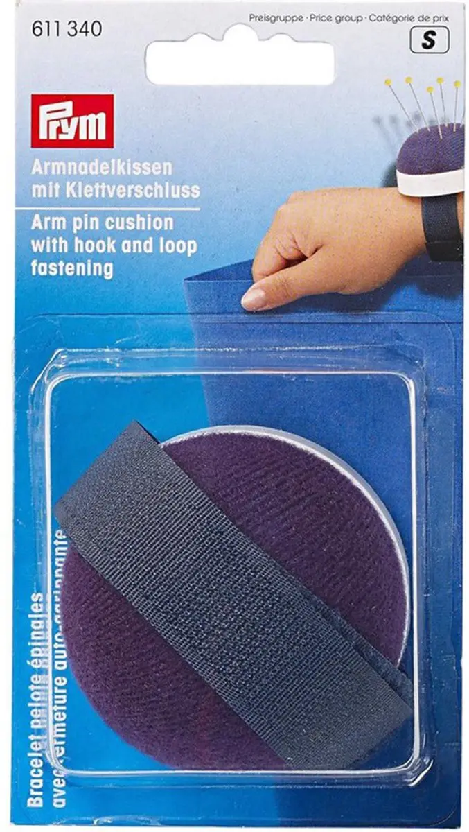 PRYM Armspeldenkussen klittensluiing blauw 611340