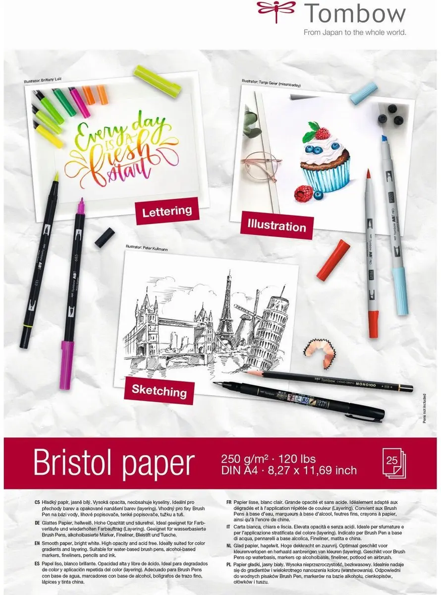 Tombow Bristol Tekenpapier A4
