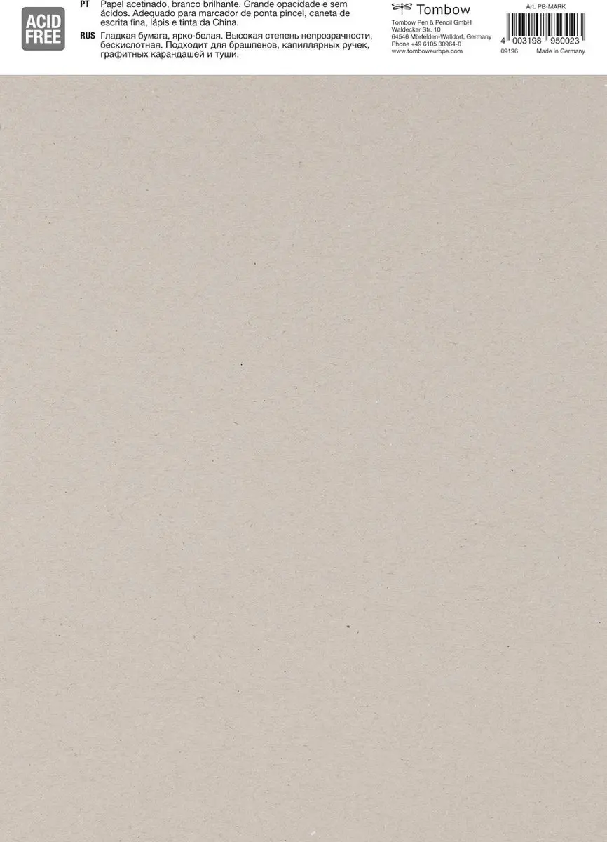 Tombow Bristol Tekenpapier A4 - Glad Papier - 250g - 25 Vel - afbeelding 5 van 6